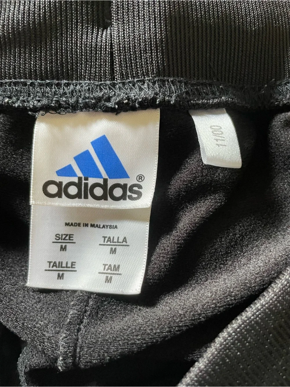 Vintage Adidas 3 Stripe Track Pants Y2K 2000 Shiny Zip Pockets Men's Sz M